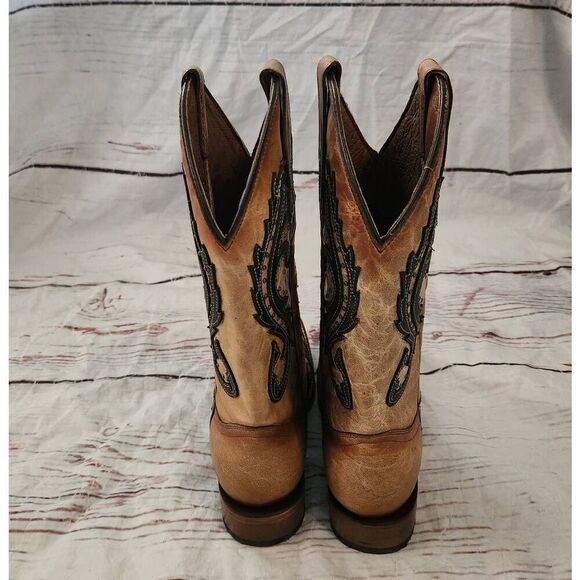 Circle G Overlay, Embroidered, and Studded Western Boot Size 10 NWOT - Picture 4 of 7